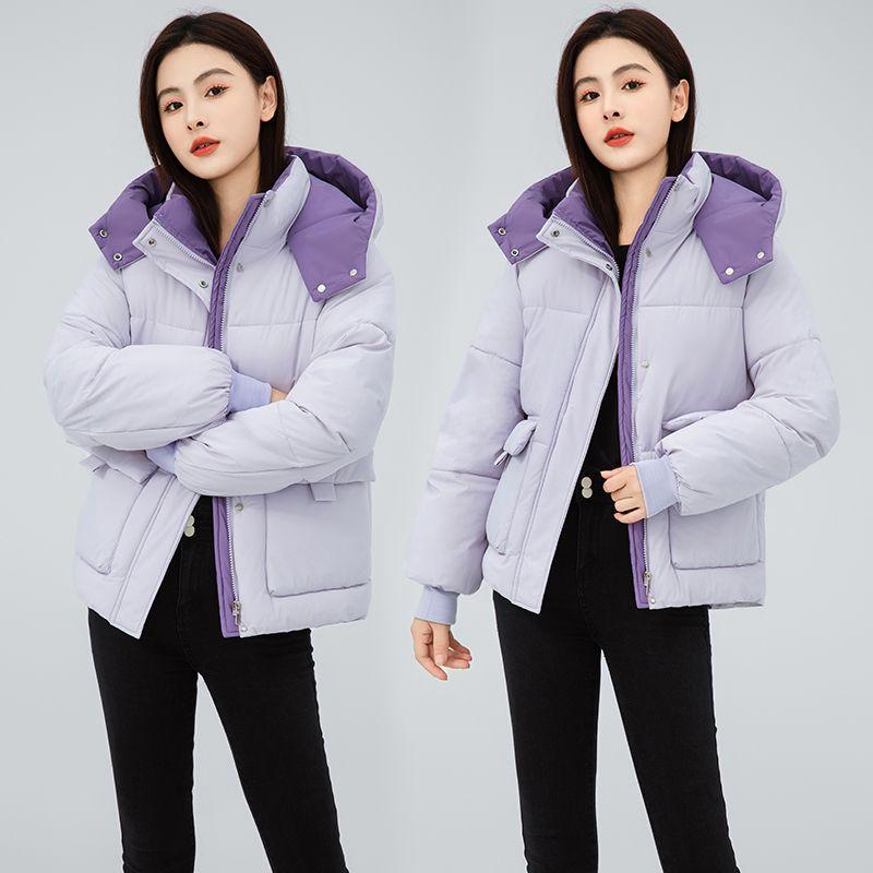 Короткая куртка с капюшоном в корейском стиле для женщин, повседневное пальто в повседневном стиле