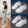 Popular Lazy Two Wear Little White Shoes Women's Models 2025 Autumn New Versatile Flat-bottomed Casual One-pedal Board Shoes Super Hot