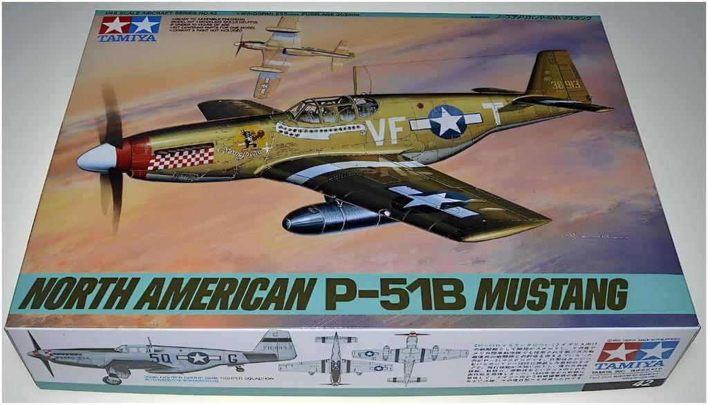 Tamiya Серия 'Шедевры Авиации' 42 Армия США North American Mustang Пластиковая Модель 61042 1/48 Нет. П-51Б