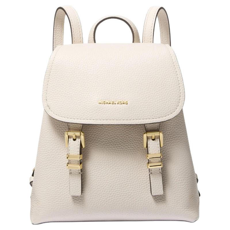 Michael Kors Quinn Hardware Кожаный рюкзак-кроссбоди Экстра маленький Женский Кремово-белый Молочно-белый