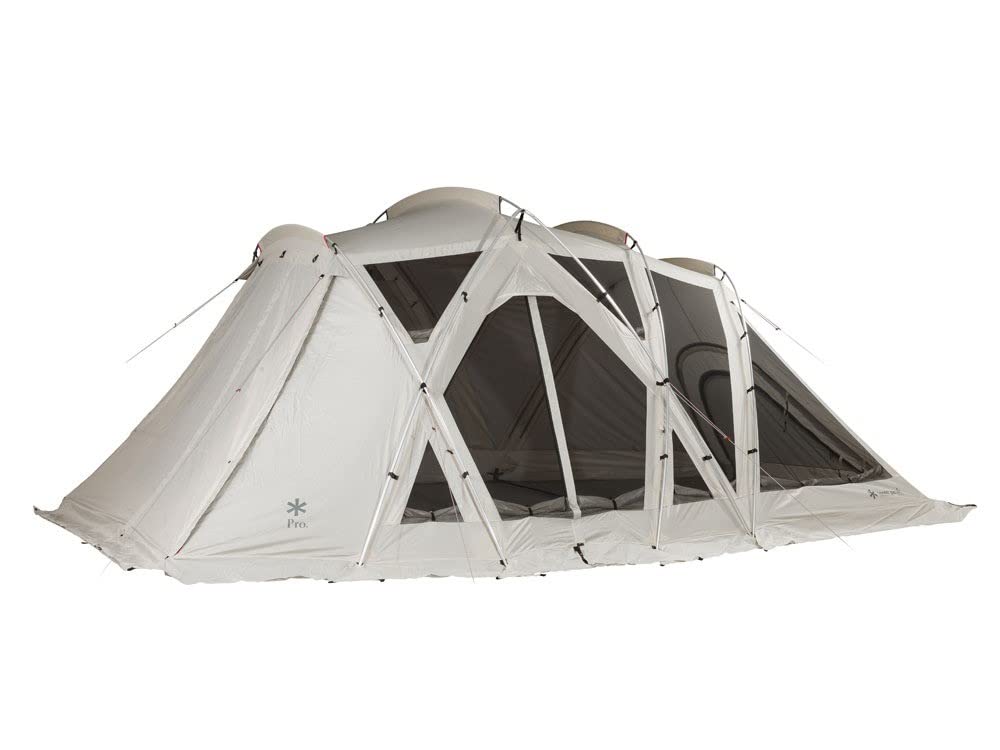 Палатка Snow Peak Living Shell Long Ivory, большая семейная вместимость 6 человек, профессиональный кемпинг на открытом воздухе. ТП-660IV