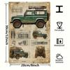 Винтажная жестяная табличка 20x30 см - Влагостойкое настенное искусство с защитой от ржавчины, Вертикальный ретро-декор для дома, гаража, бара, кафе, Легкая установка