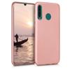 Case - Kwmobile - Huawei P30 Lite - Silicone - Metallic Rose Gold - Flexible