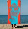 1 Piece Of Blue Design Beach Towel With Fish Pattern Pattern Is Very Beach Swimming Pool Travel Camping Yoga Sun Drying Towel
