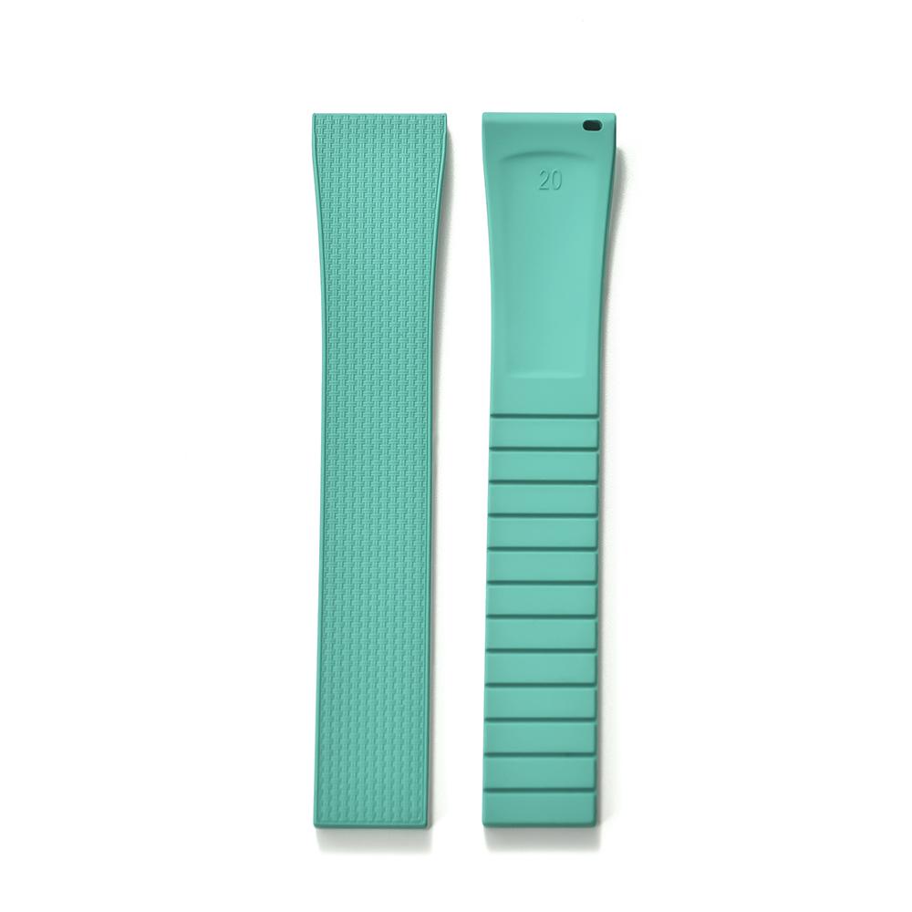 20 мм каучуковые ремешки Delugs CTS Fkm для часов с застежкой-бабочкой 4 цветов Уникальная текстура Быстросъемный ремешок для часов для брендовых часов