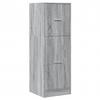 VidaXL Armoire apothicaire sonoma gris 40x41x118 cm bois d'ingénierie, coffre d'apothicaire, meuble d'apothicaire, coffre à 855201