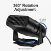 Car Heater Fan 12V 120W Auto Windshield Anti-Fog Electric Heating Dryer Defogging Demister Defroster Portable Windshield Defogging Accessroies