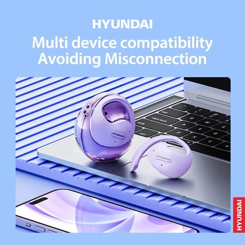 HYU-NDAI HY-T26 Wireless Bluetooth 5.3 Earphones Waterproof HIFI Sound Long Battery Life Earbuds