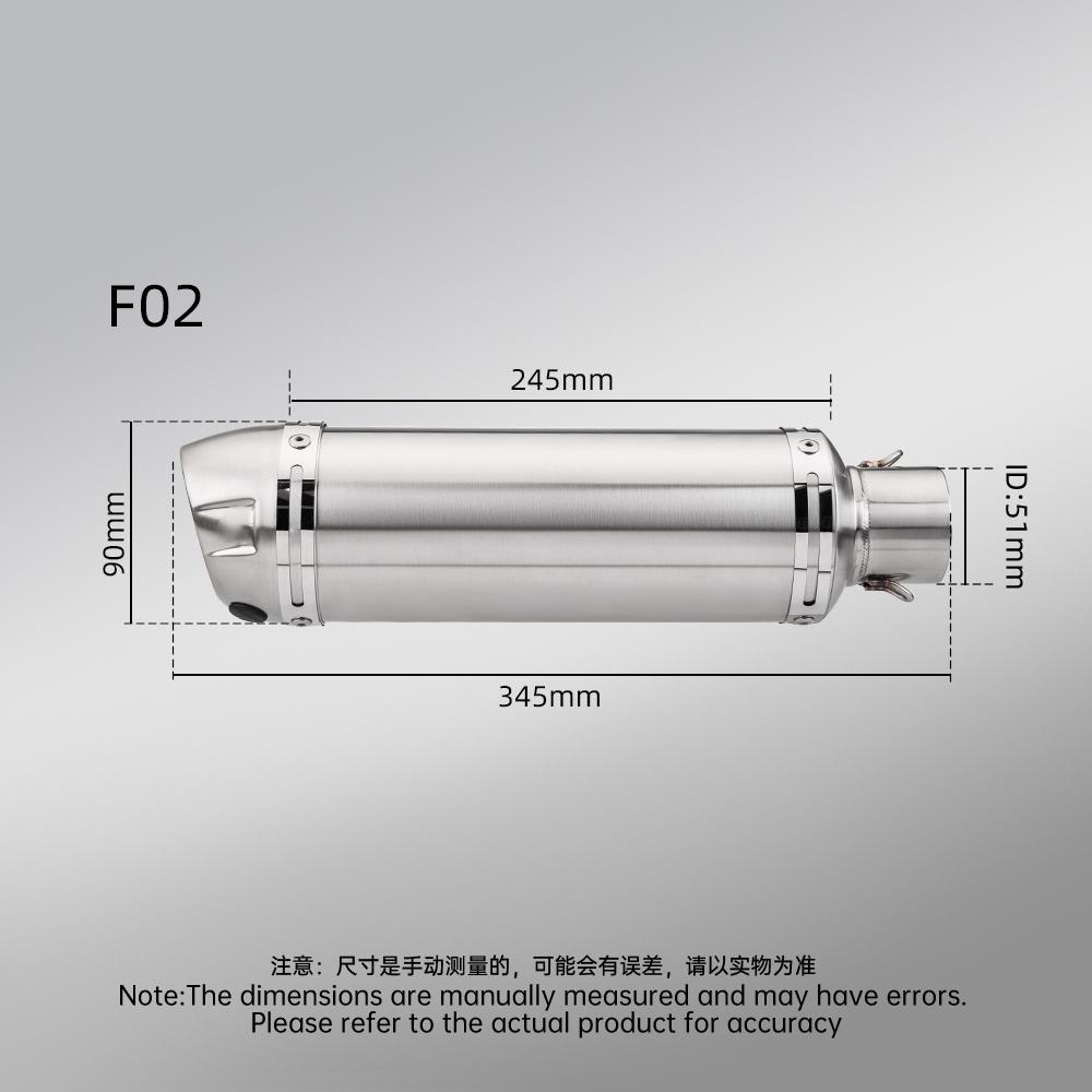 Stainless Steel Dual Outlet Exhaust System for FZ6 FZ6N FZ6S F02 (2004-2009) 51mm Muffler Motorcycle Performance Connecti