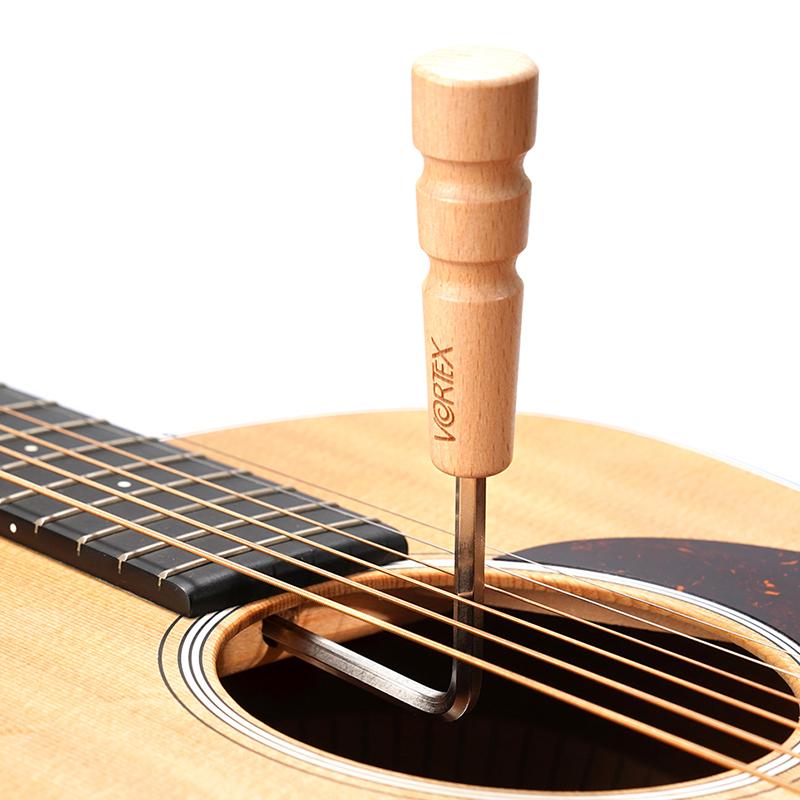 Набор шестигранных ключей для гитары 4 мм/5 мм - удлиненный ключ с деревянной ручкой для обслуживания грифа, инструмент с удобным захватом для легкой регулировки анкерного стержня.