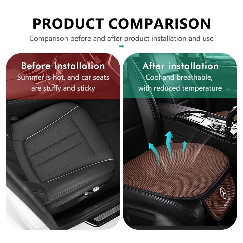 AABHZ1 Car Non-slip Seat Cushion Storage Ice Silk Cushion Auto Accessories For Benz CITAN VITO SPRINTER CLS SLK Sport ML C200 C260 C300