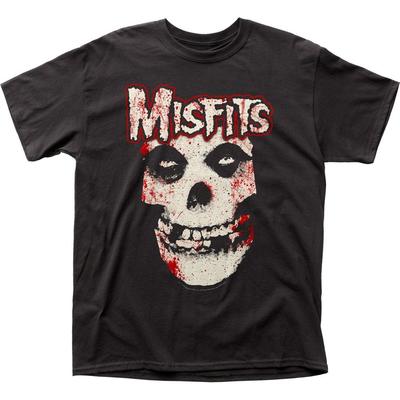Misfits Кровавый Череп Унисекс Футболка Музыка Классика Концерт Рок-группа Футболка Новая Черная