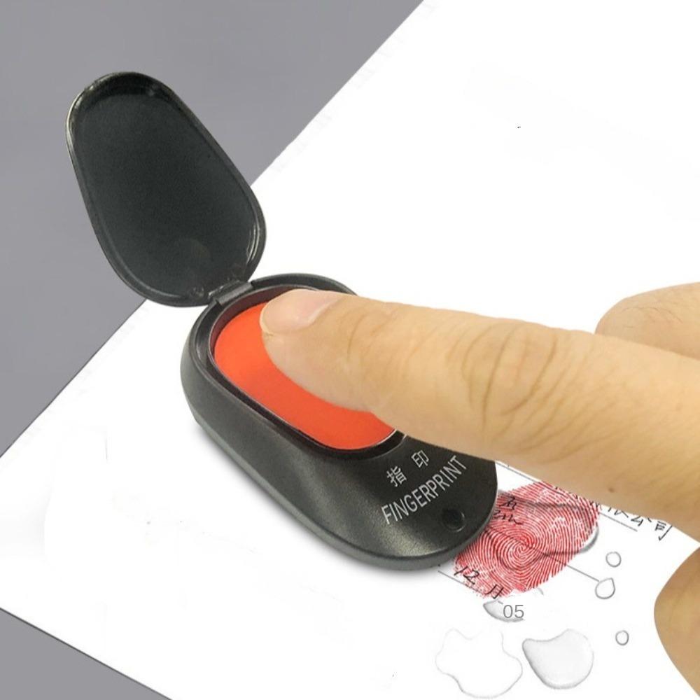 Clear Stamping Mini Fingerprint Ink Pad for Notary Thumbprint Ink Pad Office Supply