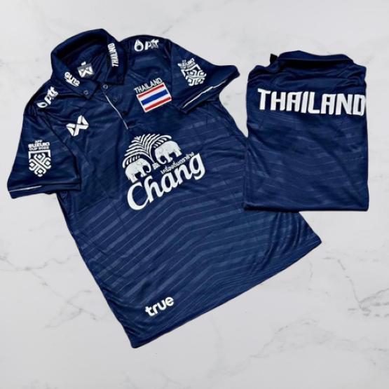 ТАИЛАНД Национальный футбол Футбольная тренировка ДЖЕРСИ CHEER Фанатская версия Быстросохнущая рубашка Поло Полиэстер Униформа с короткими рукавами Логотип слона Спорт на открытом воздухе