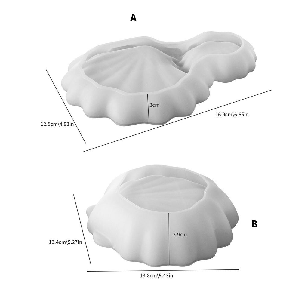 Креативная силиконовая форма в виде ракушки, идеально подходящая для изготовления своими руками коробок для хранения, свечей и мыла, подставка для хранения, украшения для рукоделия
