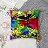 Чехол на подушку из холста Happy Tree Friends, квадратный, двусторонний принт, короткий плюш, чехол для диванной подушки, прикроватная подушка