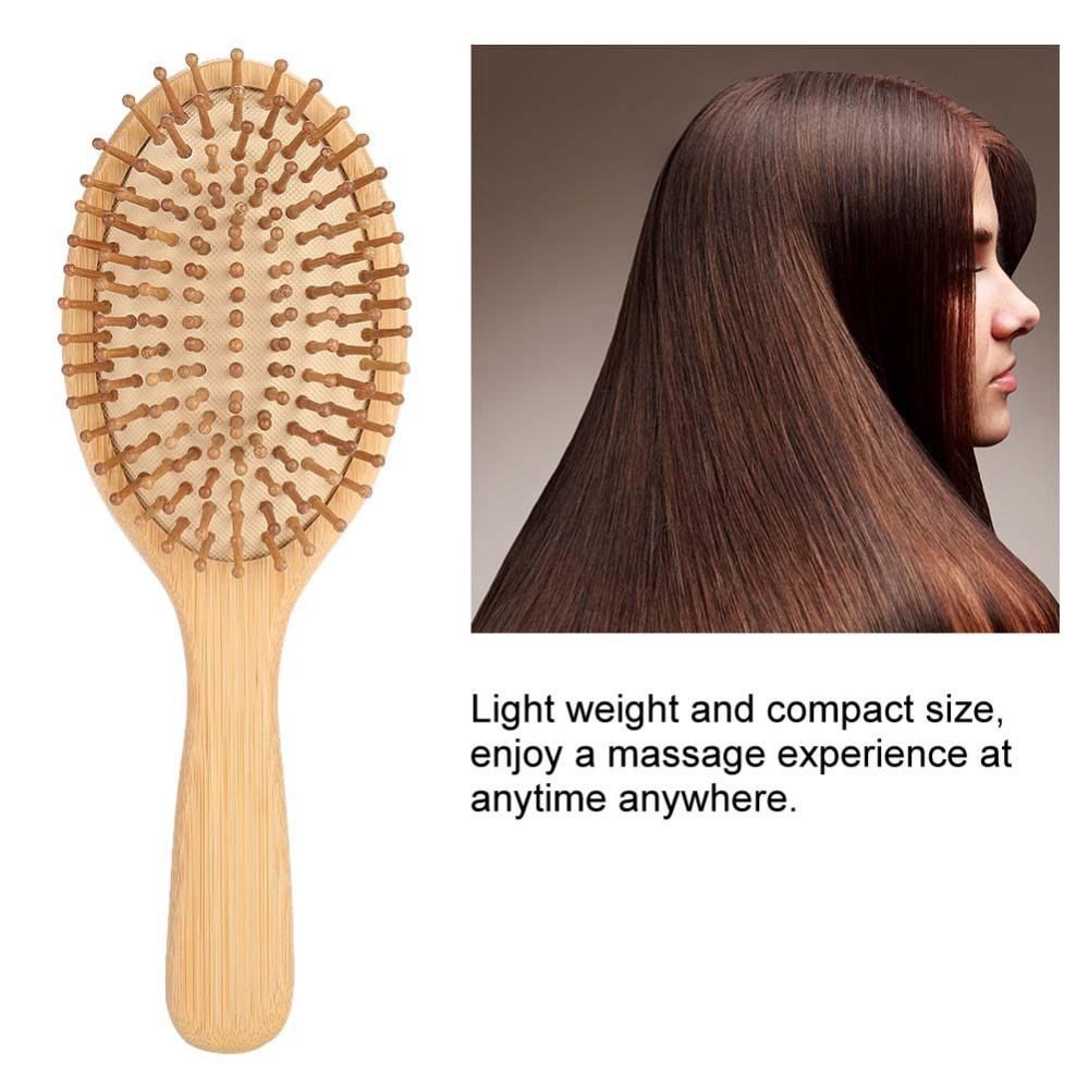 Portable Solid Wood Hair Massage Comb Promote Blood Circulation Scalp Massage Comb Hair Care