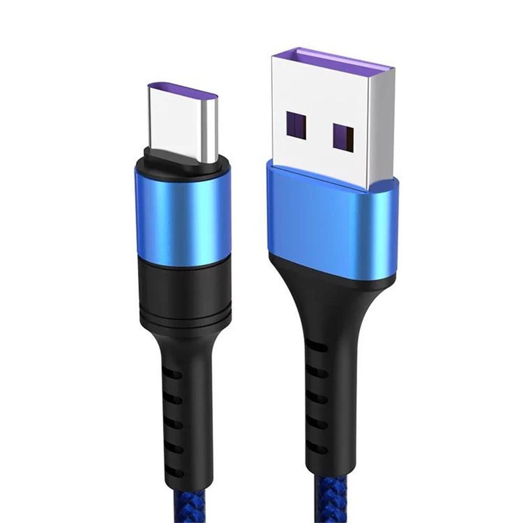 Высокоскоростной кабель для зарядки USB 3.0 Type-C 5A из нейлона для Для