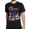 Мужская футболка Contra Movie Игра Одежда из чистого хлопка Новинка Футболка с коротким рукавом и круглым вырезом Футболка с принтом