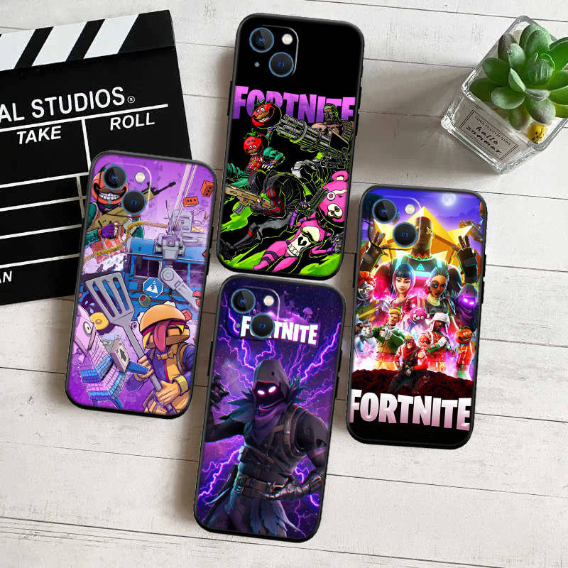 Чехол для телефона ED20 F-Fortnites для iPhone 6 6s 7 8 11 12 13 14 15 XS Pro Max XR X SE Samsung S20 S21 S22 S23 S24 FE Ultra Plus Lite S21S A55