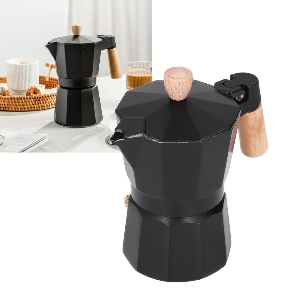 Octagonal Design Stovetop Coffee Maker 3 Cups Capacity Moka Pot Coffee Maker Coffee Brewing
