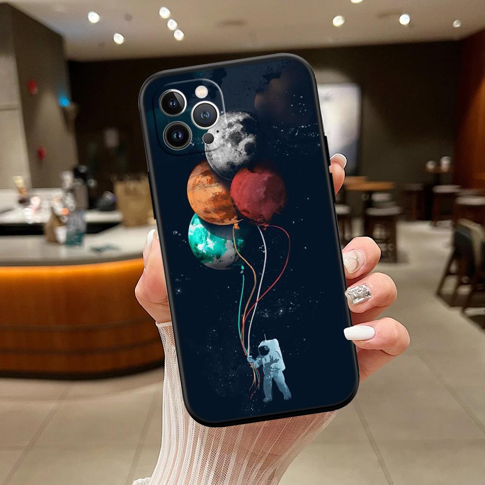 RA4 Astronaut Space Moon Alien New High-End Shell Phone Case for Redmi Note 10 11 12 Pro Max 10S 10C 10T 11A 11S 12S 12C