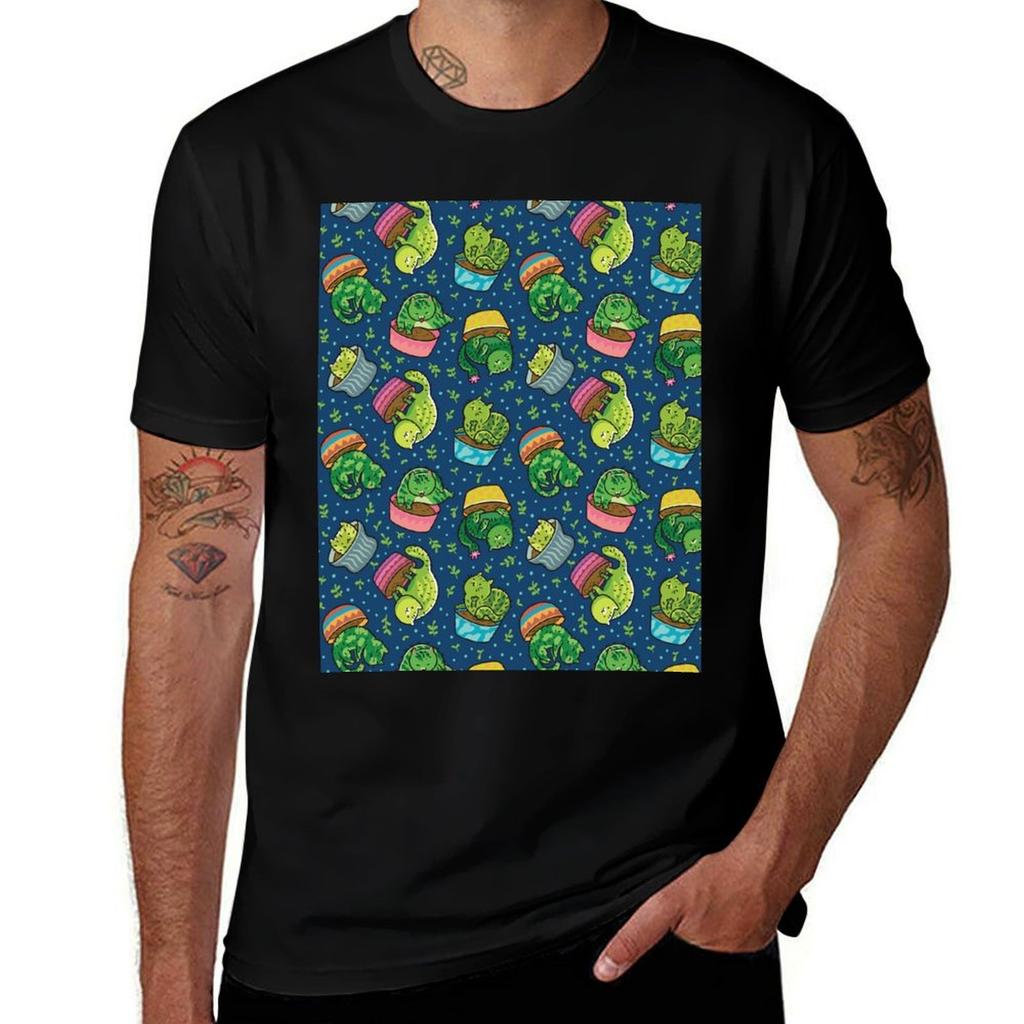 Catcus Tshirt Basic Short Sleeve Cotton Blend Tshirt