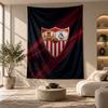 Decorative Tapestry,Sevilla FC Printed Wall Art, Lightweight Wall Hanging For Bedroom Background