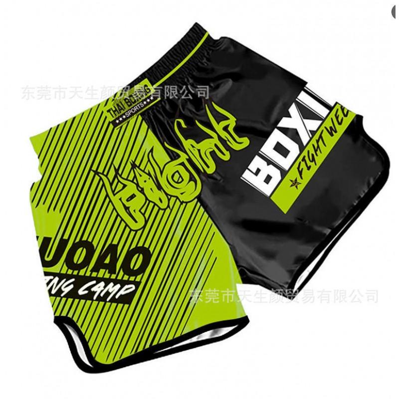 Unisex Martial Arts Shorts Boxing Muay Thai Sanda Training Adults Stretch Fabric Gym Fight Wear