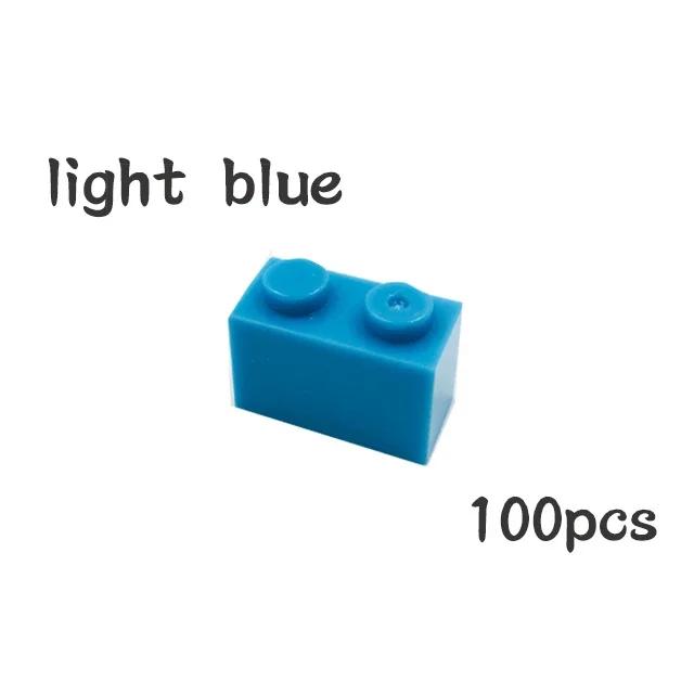 100 шт. DIY 3004 Толстые Строительные Блоки Фигурки из Частиц 1x2 Точки Кирпичик Работает С Образовательной Креативной Конструкцией Leduo Детская Игрушка