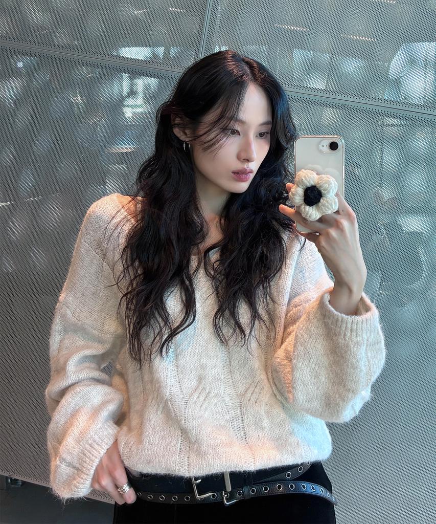 MIXXO Свободный пуловер с V-образным вырезом Re Kafv5Ss_Miwkag12Qs