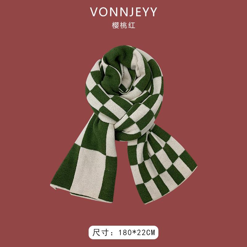 New Christmas Cherry Red Warm Scarf White Autumn and Winter with New Red Scarf Soft Waxy Quality Shawl