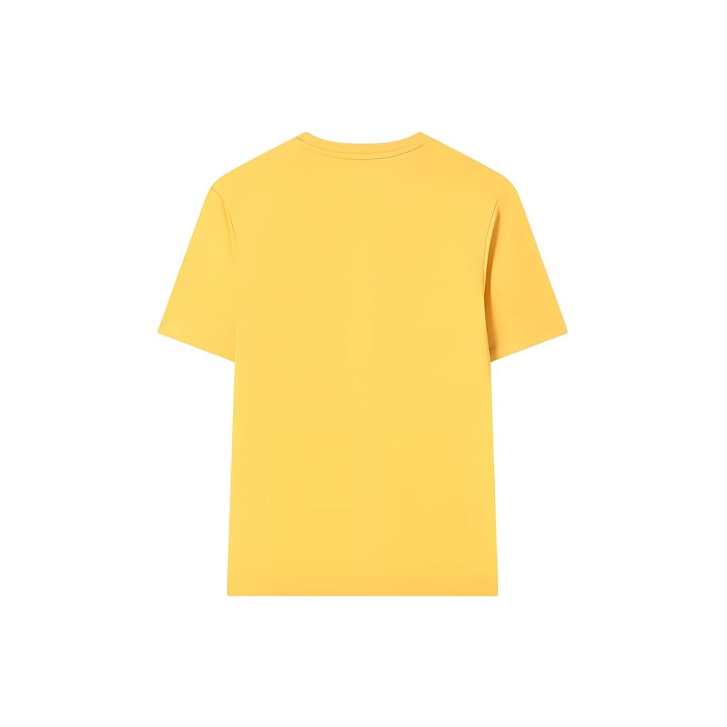FILA T Shirts Men's Yellow Crew Neck Moderate Straight Fit F11M328103F-YE
