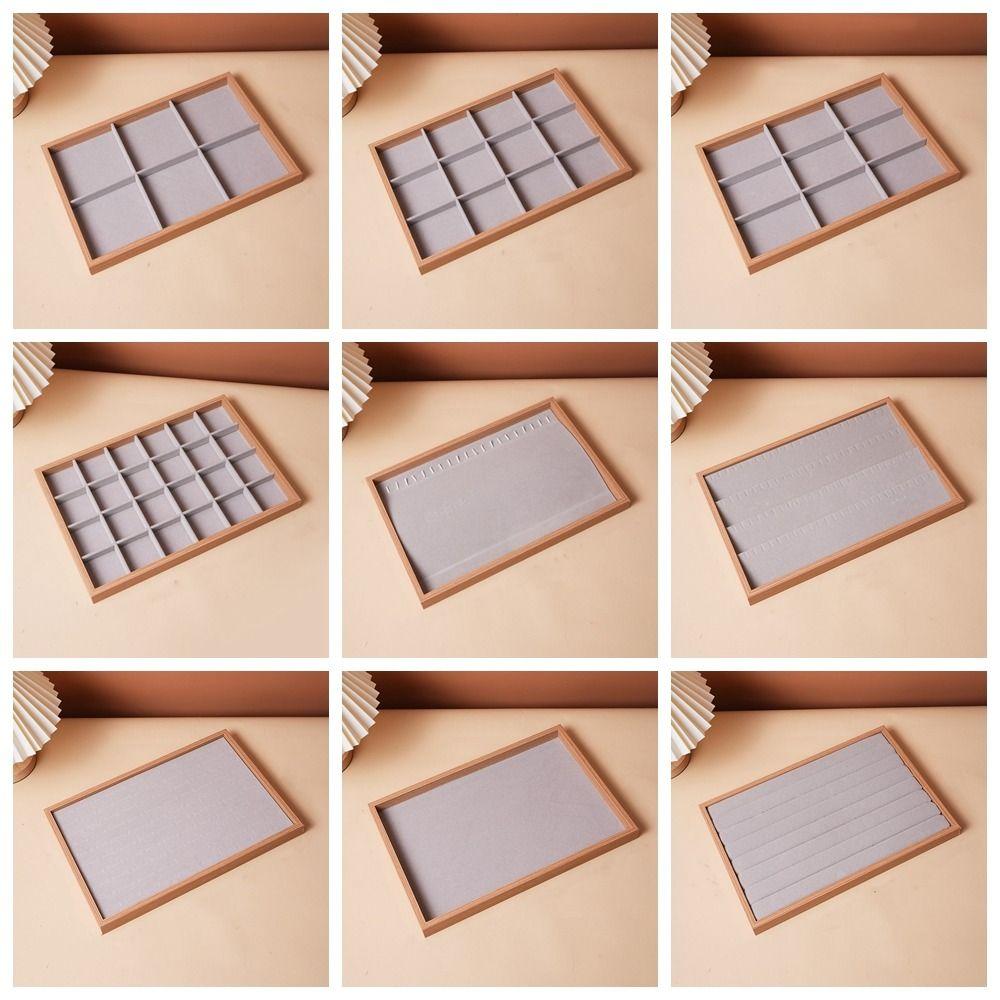 Деревянный поднос для ювелирных изделий, изысканная деревянная органайзерная коробка, антикварная коробка для хранения ожерелий и браслетов