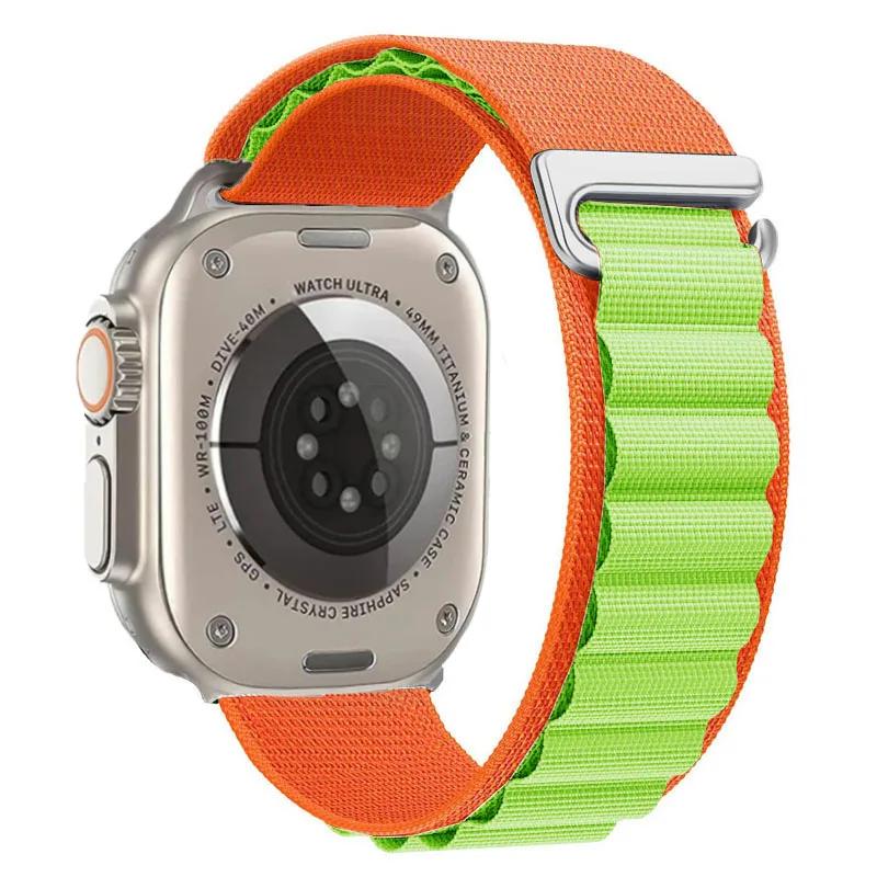 Ремешок Alpine Loop для Apple Watch Ultra 3 Ремешок 49 мм 11 10 9 8 7 46 мм 42 мм 45 мм 41 мм Нейлоновый Спортивный Браслет iWatch 6 5 SE 44 мм Ремень