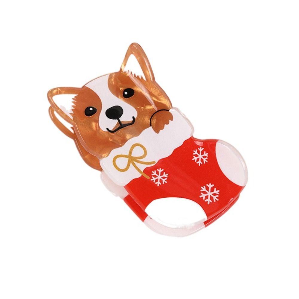 Рождественская шляпа, заколка для волос, кошачья заколка для щенка, Рождественская заколка в виде лося и акулы, коготь из собачьей шерсти на каждый день