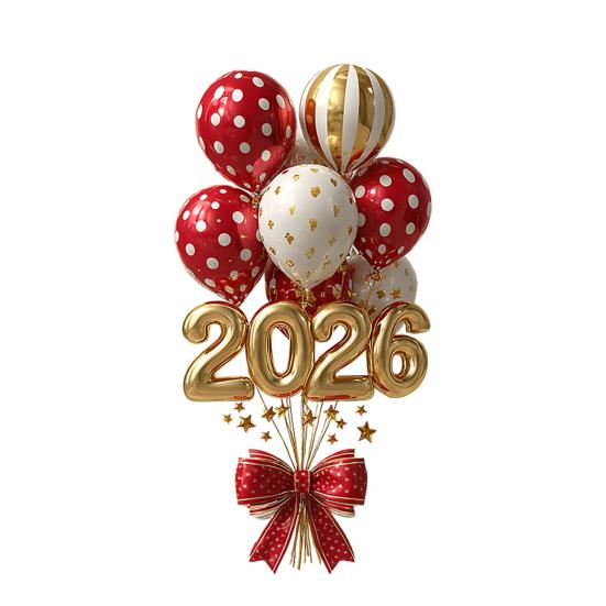 1/2 листа Наклейка на окно к Новому 2026 году Съемная Водонепроницаемая Статическая Наклейка на стекло С Новым годом Праздничное Фестивальное Украшение Декаль