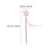 5 Pcs Pentagram Fairy Wand Children's Toys Party Decors Star Cosplay Favor Ab Cloth Girl