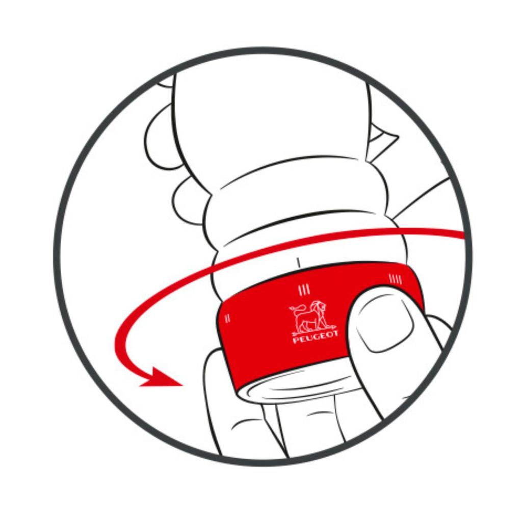 PEUGEOT Seasoning Condiment Pepper Mill Pepper Wooden Coarseness Adjustment Capacity Manual Made In France Paris You Select Chocolate 23461 23g/18cm