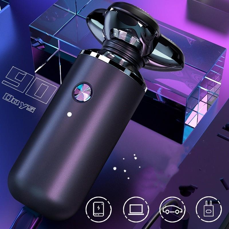 Полностью электрическая бритва, гель для душа, USB-зарядка, портативный стиль, бритва с тремя головками