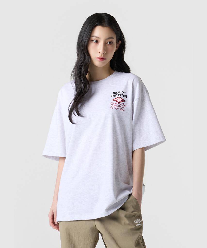 UMBRO Hbl King Of The Peach Short Sleeve T-Shirt White Ur121Crs24 (Type B)
