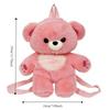 Multicolour Plush Shoulders Bag 3D Bear Animal Bag Sweet Plush Bear Backpack  Outdoor