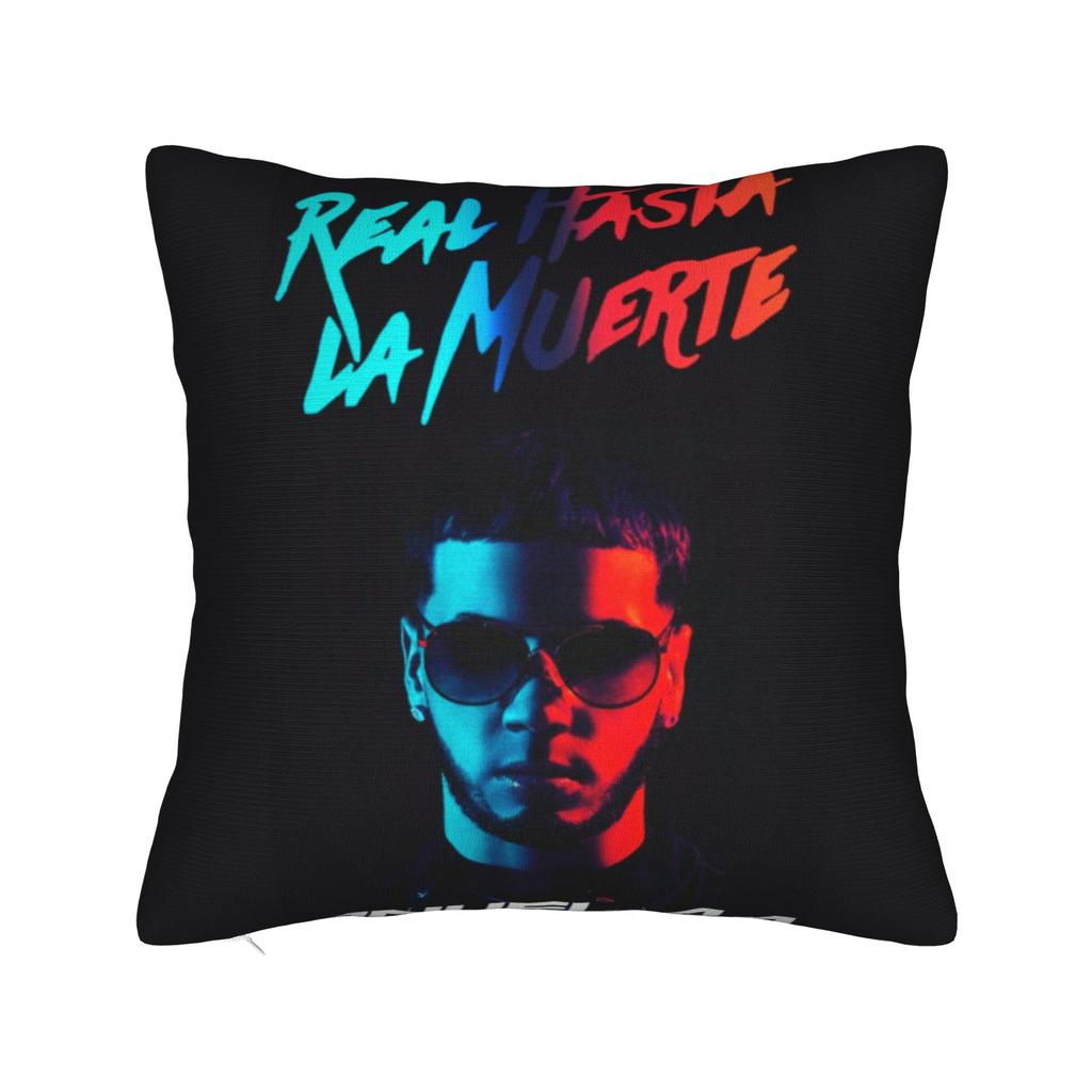 Home Decor Real Hasta La Muerte Pillowcases Accessories Real Until Death Anuel AA Merchandise Pillow Cover Square Multiple Sizes