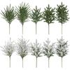DIY Wreath Simulation Ceder Branches Plastic Christmas Pine Stem Home Decoration