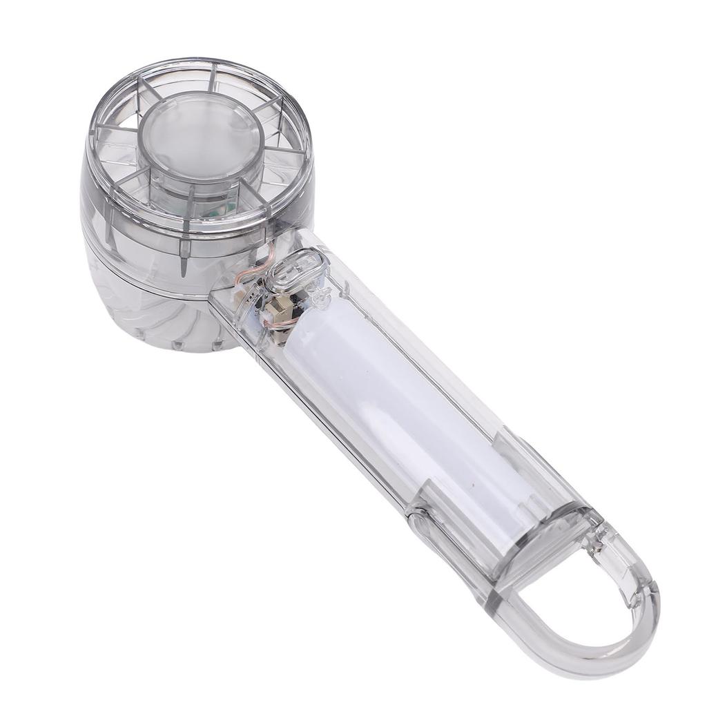 Handheld Mini Fan 3 Gear Speeds and Cooling Mode USB Ice Compress Transparent Outdoor Handheld Fan
