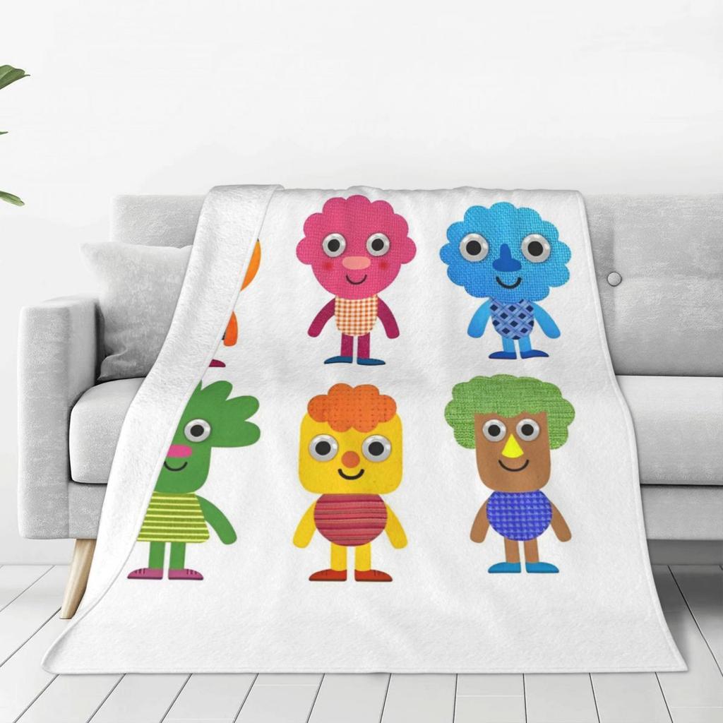 Noodle & Pals Blanket Cartoon Super Warm Aesthetic Plush Throw Blanket For Living Room Decorative Flannel Bedspread Bed Cover