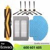 For Ecovacs Debot OZMO 600 601 605 Spare Parts Main Roll Side Spin Brush Cover Wheel Hepa Filter Mop Cloth Dust Box Kit