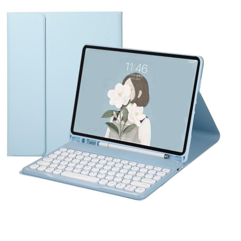 IPad 10th/11th Gen 10.9 Inch Wireless Bluetooth Keyboard Case Round Keycap