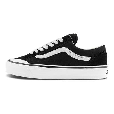 Old Skool Reissue 136 Прочные Дышащие Низкие Кеды для Скейтборда Унисекс Кроссовки Черные VN000MT6BPO