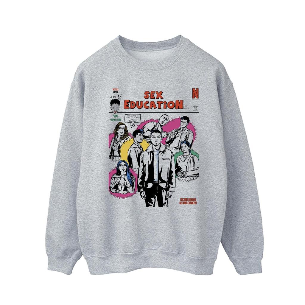 Netflix Mens Sex Education Magazine Cover Sweatshirt